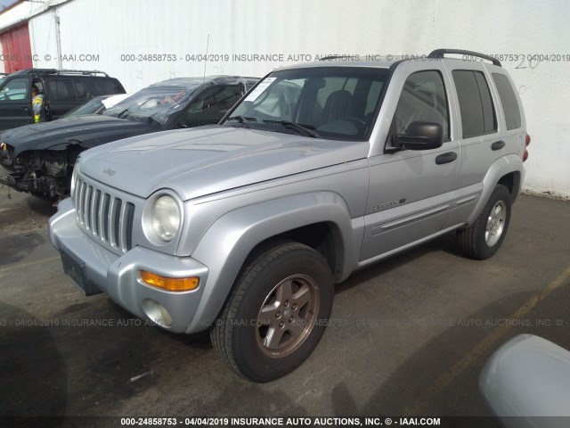 1J4GL58KX2W107348 - 2002 JEEP LIBERTY LIMITED SILVER photo 2