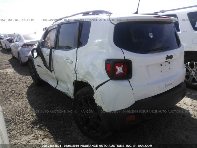 ZACCJABB1JPH85686 - 2018 JEEP RENEGADE LATITUDE WHITE photo 3