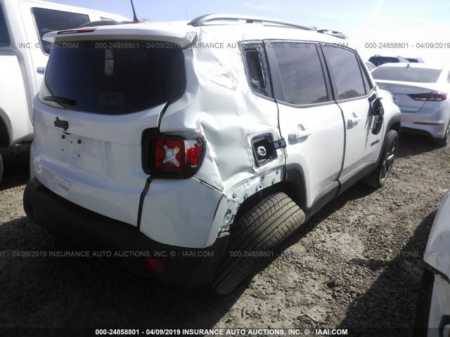 ZACCJABB1JPH85686 - 2018 JEEP RENEGADE LATITUDE WHITE photo 4