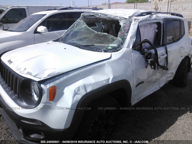 ZACCJABB1JPH85686 - 2018 JEEP RENEGADE LATITUDE WHITE photo 6