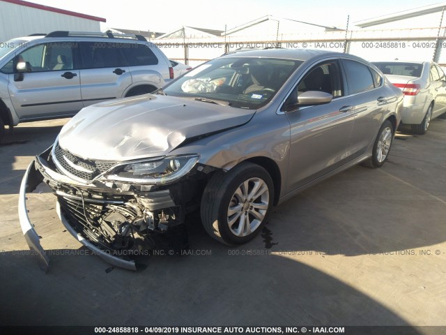 1C3CCCAB3GN112525 - 2016 CHRYSLER 200 LIMITED SILVER photo 2