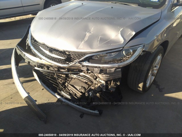 1C3CCCAB3GN112525 - 2016 CHRYSLER 200 LIMITED SILVER photo 6