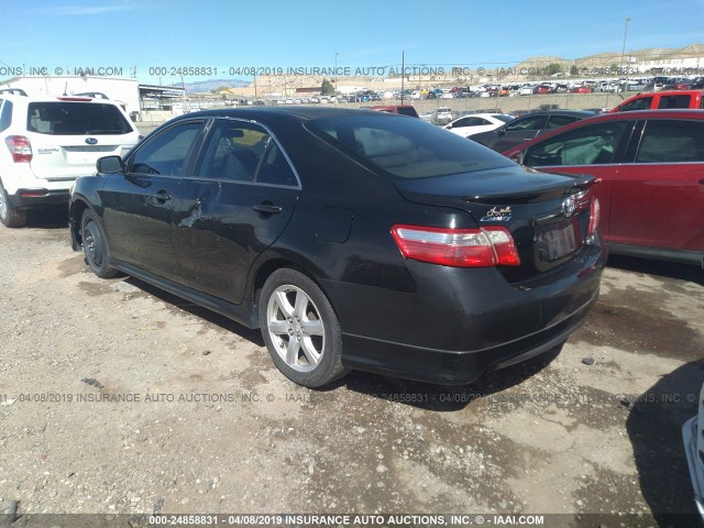 4T1BK46K57U022044 - 2007 TOYOTA CAMRY NEW GENERAT LE/XLE/SE BLACK photo 3