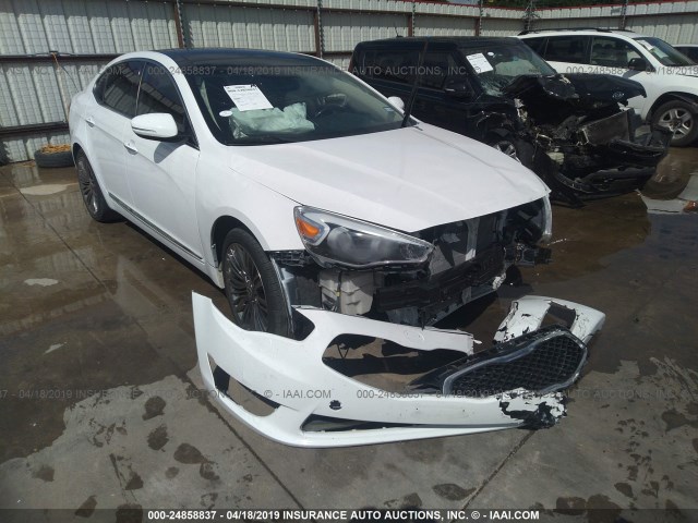 KNALN4D76E5167659 - 2014 KIA CADENZA PREMIUM/LIMITED WHITE photo 1