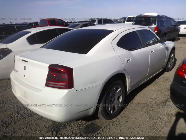 2B3KA43G77H736317 - 2007 DODGE CHARGER SE/SXT WHITE photo 4