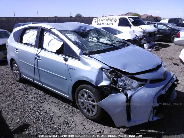 JTDZN3EU5FJ036999 - 2015 TOYOTA PRIUS V SILVER photo 1