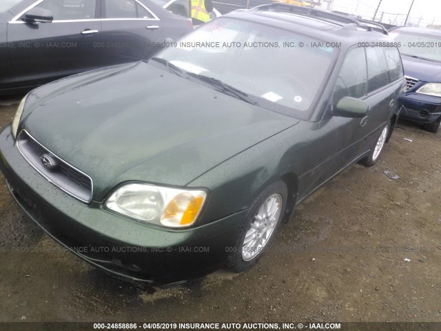 4S3BH635037303366 - 2003 SUBARU LEGACY L/L SPECIAL GREEN photo 2