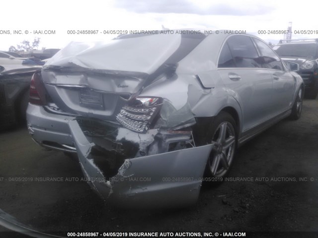 WDDNG71X18A188514 - 2008 MERCEDES-BENZ S 550 SILVER photo 4