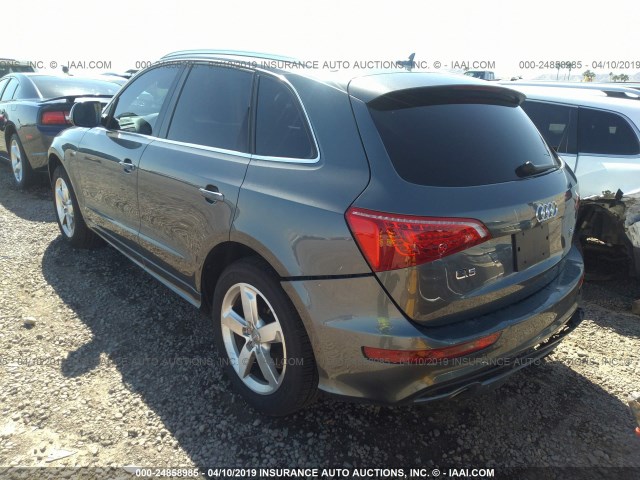 WA1WKAFP1CA064796 - 2012 AUDI Q5 PRESTIGE GRAY photo 3