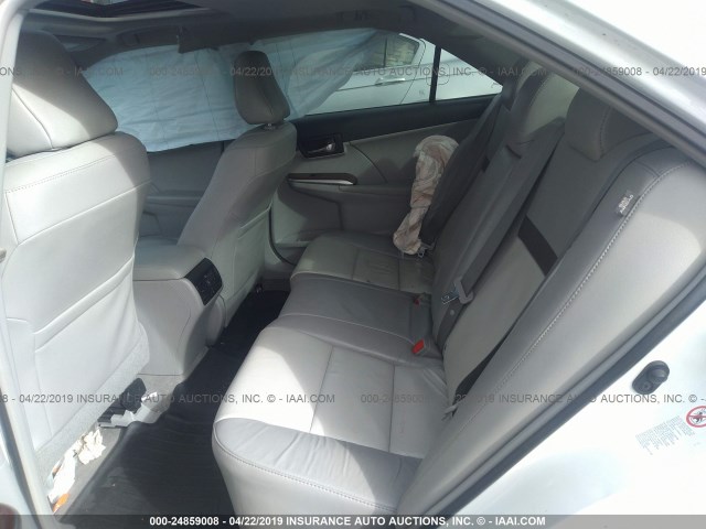 4T4BF1FK3CR244536 - 2012 TOYOTA CAMRY SE/LE/XLE WHITE photo 8