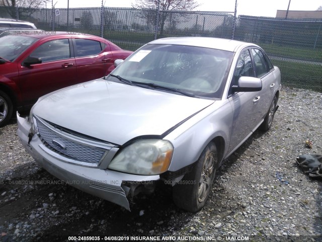 1FAHP24117G112794 - 2007 FORD FIVE HUNDRED SEL SILVER photo 2