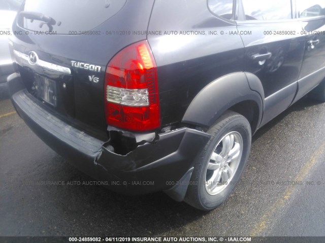 KM8JN12D96U318532 - 2006 HYUNDAI TUCSON GLS/LIMITED 黑色 照片 6