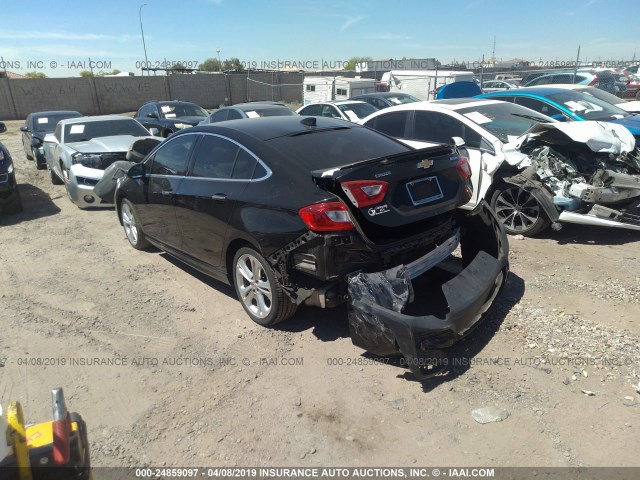 1G1BG5SM3G7296787 - 2016 CHEVROLET CRUZE PREMIER BLACK photo 3