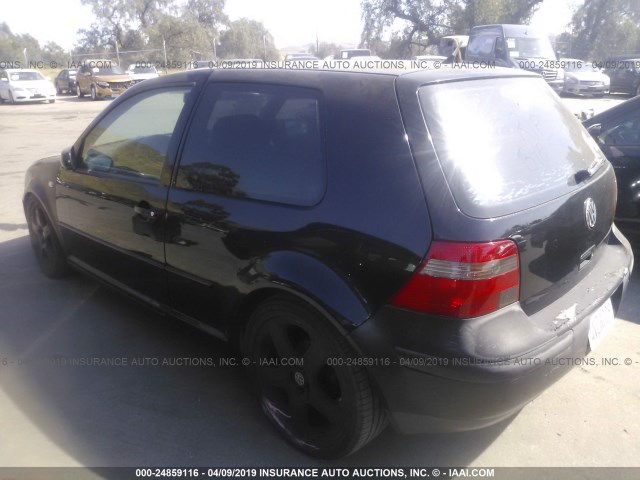 9BWDE61J524035406 - 2002 VOLKSWAGEN GTI 337 BLACK photo 3