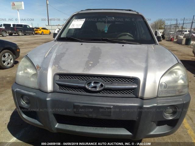 KM8JN12D16U339908 - 2006 HYUNDAI TUCSON GLS/LIMITED 银色 照片 6