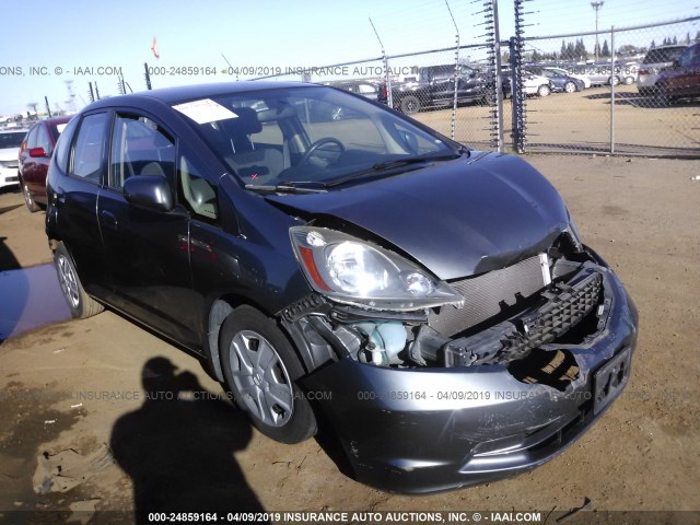 JHMGE8H39DC019078 - 2013 HONDA FIT GRAY photo 1