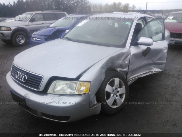 WAULT64B63N059299 - 2003 AUDI A6 3.0 QUATTRO SILVER photo 2