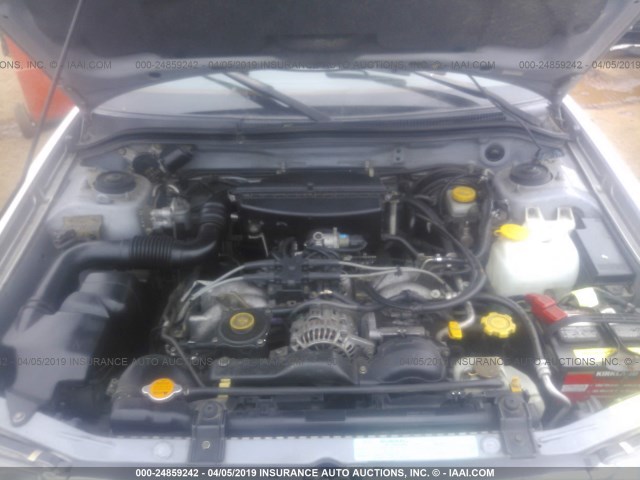 JF1SF6552YH702564 - 2000 SUBARU FORESTER S SILVER photo 10