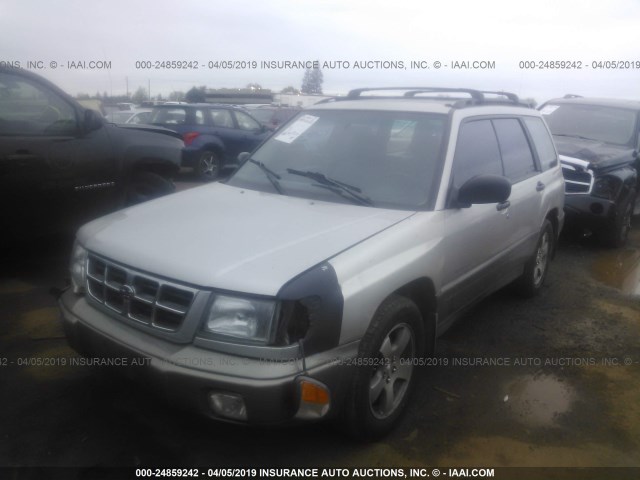 JF1SF6552YH702564 - 2000 SUBARU FORESTER S SILVER photo 2