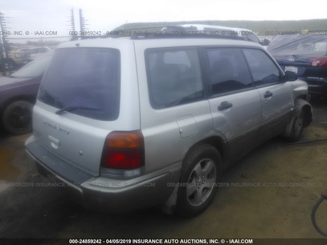 JF1SF6552YH702564 - 2000 SUBARU FORESTER S SILVER photo 4