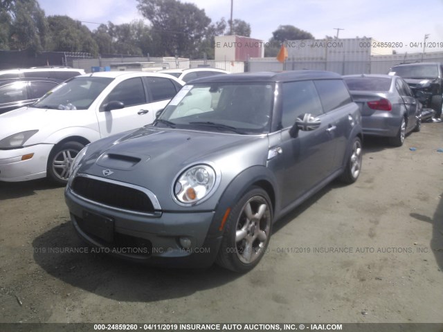 WMWMM33548TP89260 - 2008 MINI COOPER S CLUBMAN GRAY photo 2