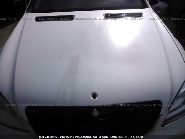 WDDNG7DB7DA522636 - 2013 MERCEDES-BENZ S 550 WHITE photo 10