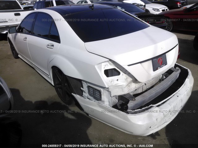 WDDNG7DB7DA522636 - 2013 MERCEDES-BENZ S 550 WHITE photo 3