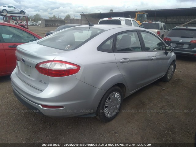 3FADP4AJ3FM224970 - 2015 FORD FIESTA S SILVER photo 4