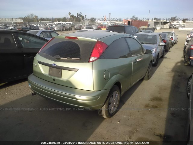 1FAHP31N07W316263 - 2007 FORD FOCUS ZX3/S/SE/SES GREEN photo 4