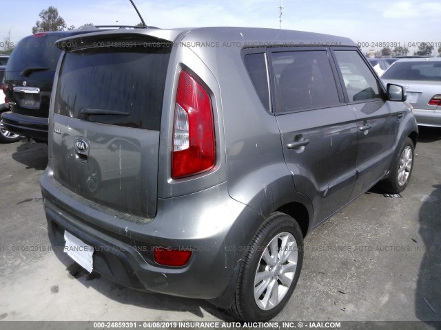 KNDJT2A6XD7633502 - 2013 KIA SOUL +/!/SPORT GRAY photo 4