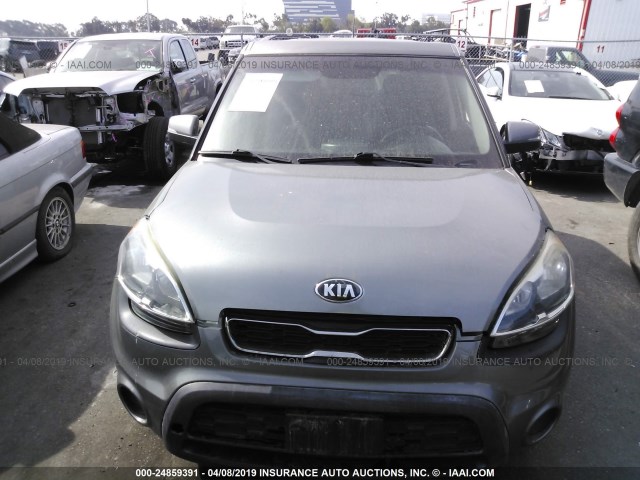 KNDJT2A6XD7633502 - 2013 KIA SOUL +/!/SPORT GRAY photo 6