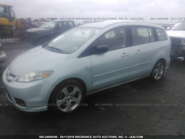 JM1CR293860126546 - 2006 MAZDA 5 TURQUOISE photo 2