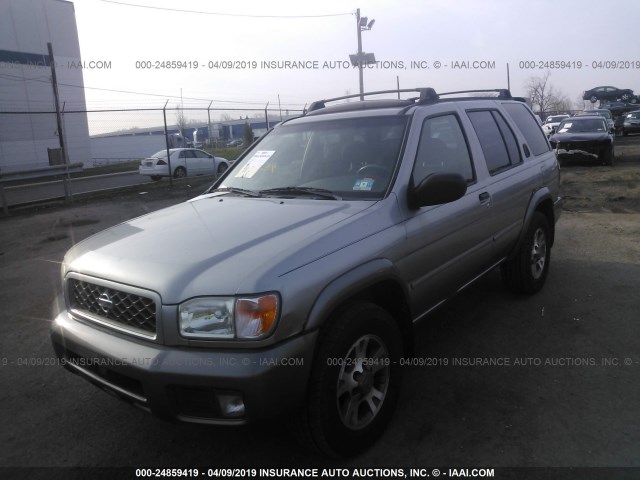 JN8DR09Y61W605515 - 2001 NISSAN PATHFINDER LE/SE/XE SILVER photo 2