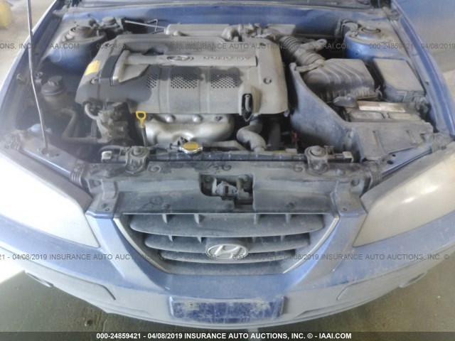 KMHDN56D05U144735 - 2005 HYUNDAI ELANTRA GLS/GT BLUE photo 10