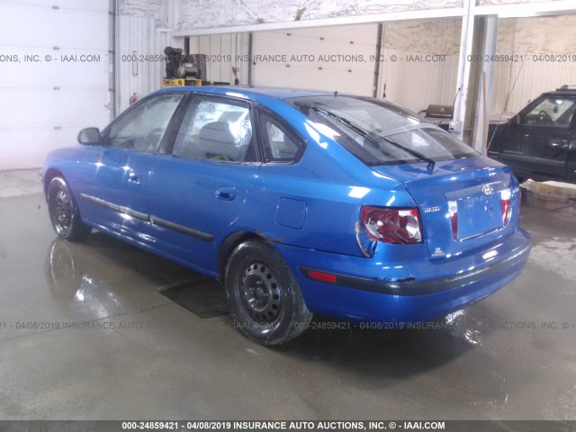 KMHDN56D05U144735 - 2005 HYUNDAI ELANTRA GLS/GT BLUE photo 3