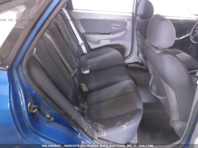 KMHDN56D05U144735 - 2005 HYUNDAI ELANTRA GLS/GT BLUE photo 8