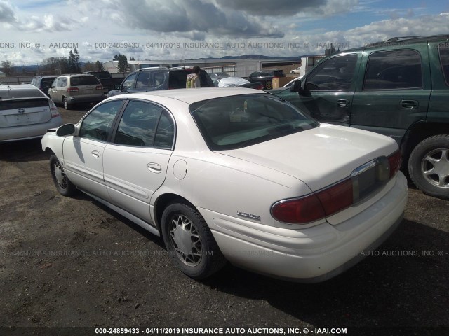 1G4HR54K01U134398 - 2001 BUICK LESABRE LIMITED WHITE photo 3