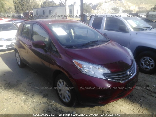 3N1CE2CP1FL424885 - 2015 NISSAN VERSA NOTE S/S PLUS/SV/SL/SR RED photo 1