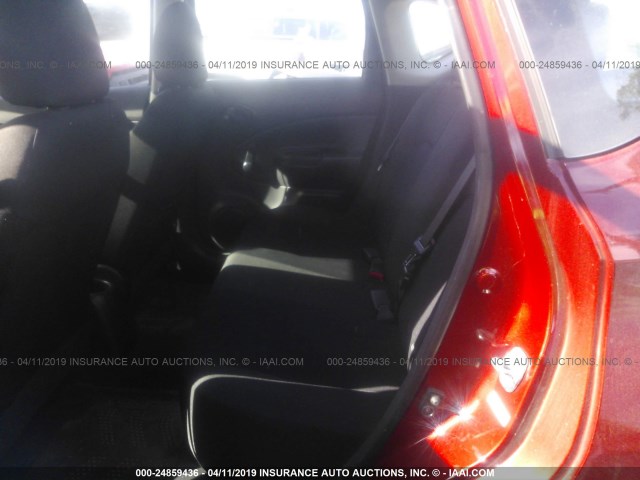 3N1CE2CP1FL424885 - 2015 NISSAN VERSA NOTE S/S PLUS/SV/SL/SR RED photo 8