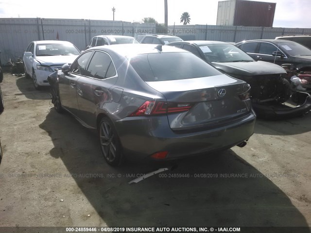 JTHBF1D2XE5035131 - 2014 LEXUS IS 250 GRAY photo 3