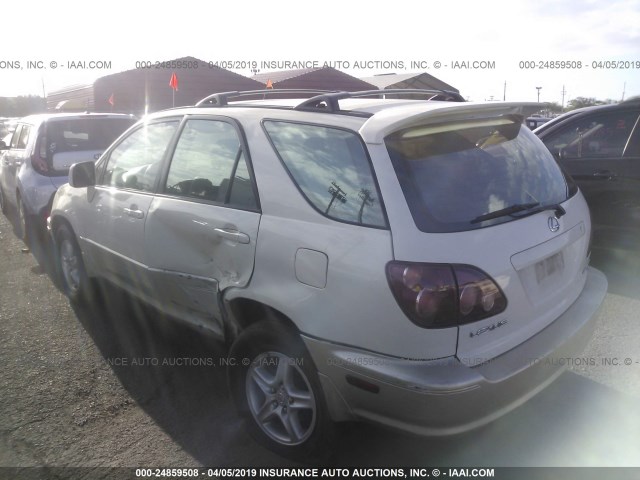 JT6HF10U0Y0158609 - 2000 LEXUS RX 300 WHITE photo 3