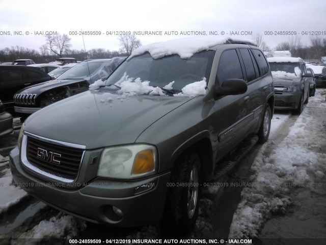 1GKDT13S432378346 - 2003 GMC ENVOY GREEN photo 2