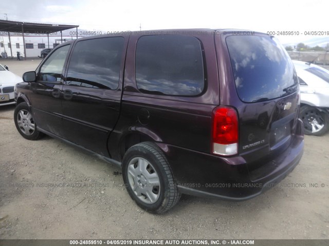 1GNDV23L86D129505 - 2006 CHEVROLET UPLANDER LS MAROON photo 3