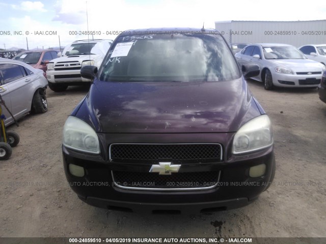 1GNDV23L86D129505 - 2006 CHEVROLET UPLANDER LS MAROON photo 6