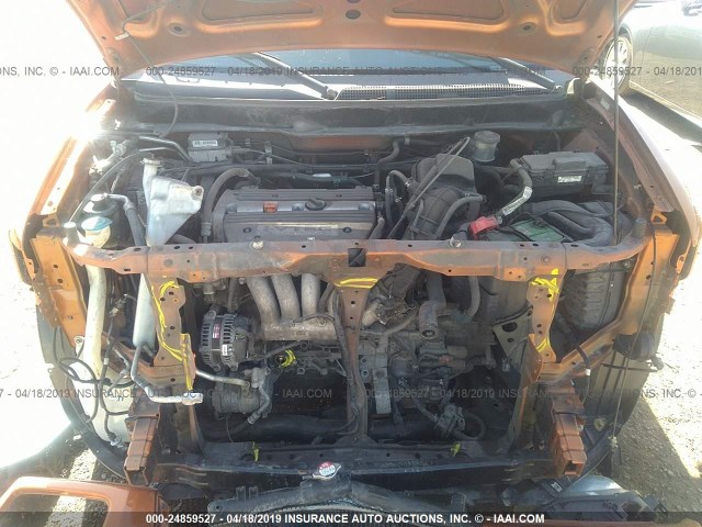 5J6YH18706L009589 - 2006 HONDA ELEMENT EX ORANGE photo 10