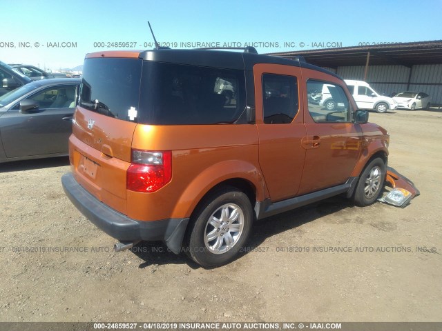 5J6YH18706L009589 - 2006 HONDA ELEMENT EX ORANGE photo 4