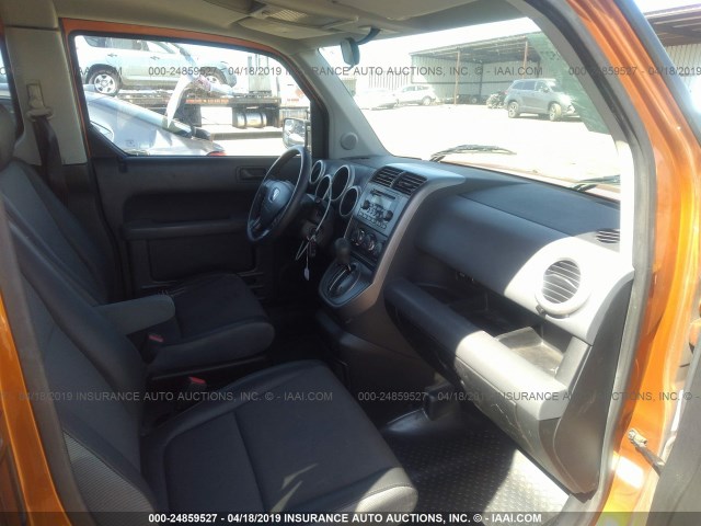 5J6YH18706L009589 - 2006 HONDA ELEMENT EX ORANGE photo 5