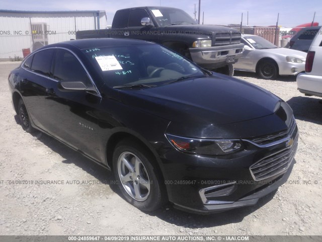 1G1ZB5STXGF213687 - 2016 CHEVROLET MALIBU LS BLACK photo 1