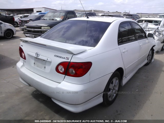 1NXBR32E38Z031980 - 2008 TOYOTA COROLLA CE/LE/S WHITE photo 4