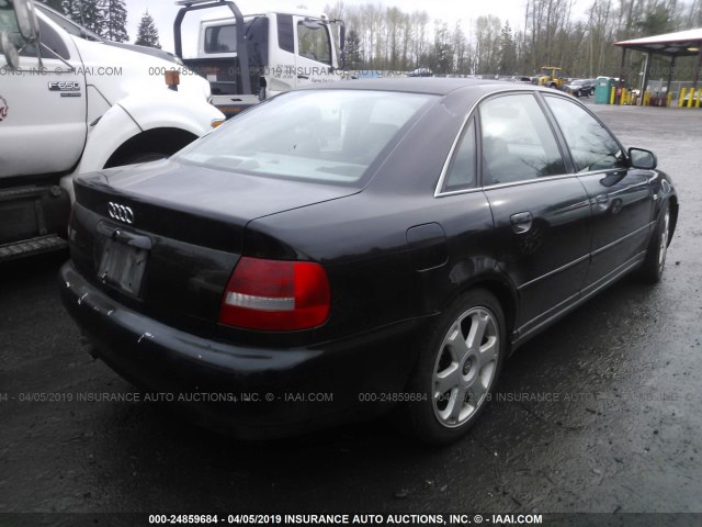 WAUDD68D9YA048356 - 2000 AUDI S4 2.7 QUATTRO BLACK photo 4